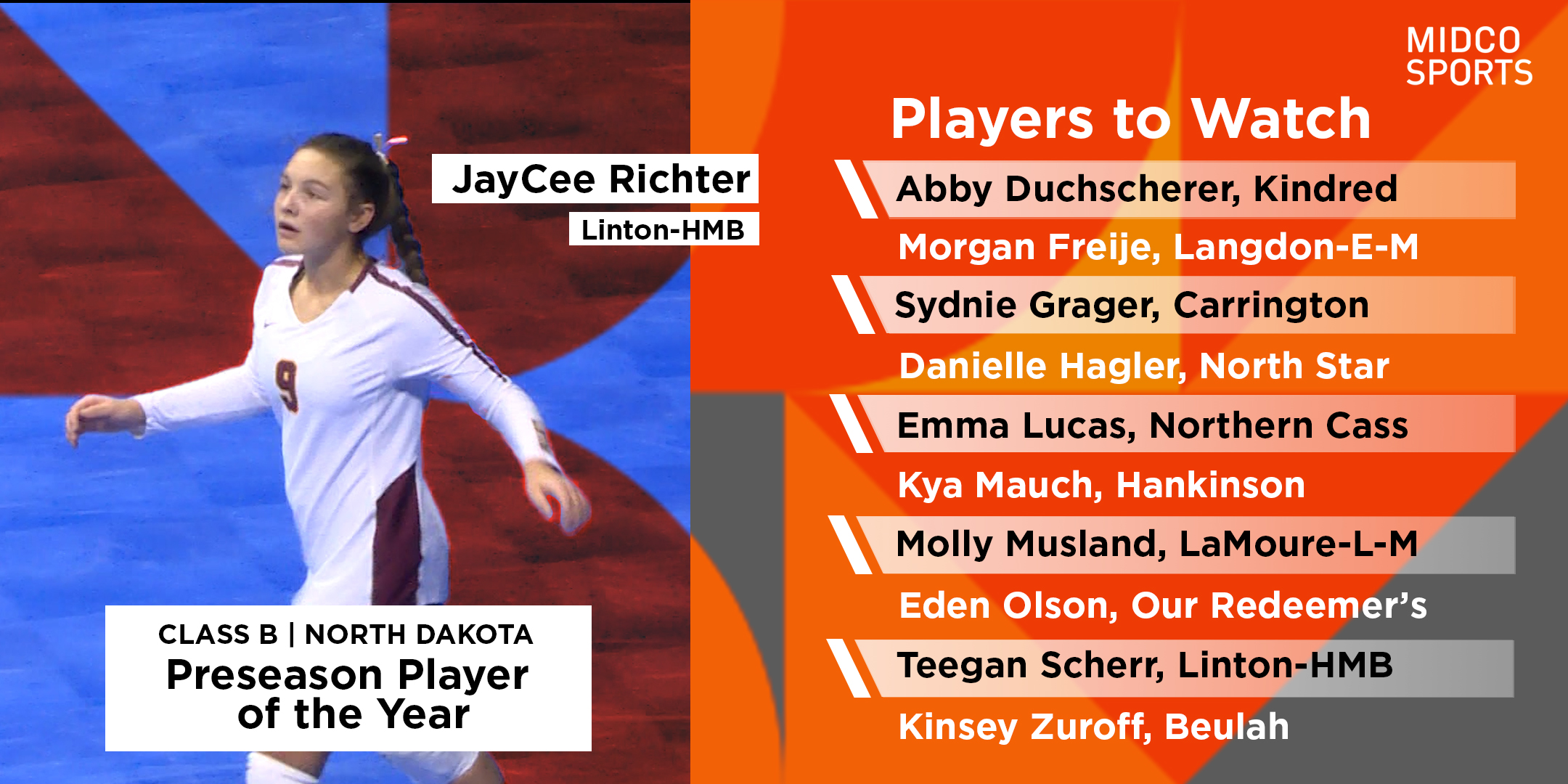 ND Class B Volleyball Players to Watch ND Class B Volleyball Players to Watch